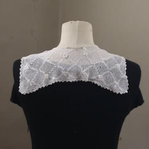 アイリッシュクロッシェレース つけ襟 9x54cm - フランス