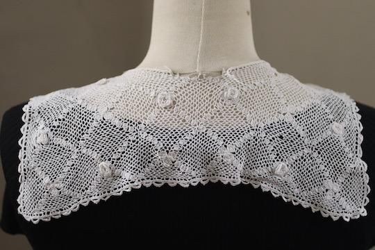 アイリッシュクロッシェレース つけ襟 9x54cm - フランス