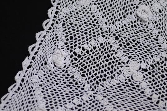 アイリッシュクロッシェレース つけ襟 9x54cm - フランスアンティーク