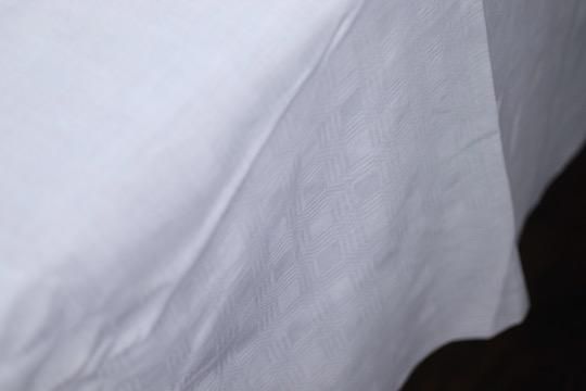 アンティーク フランス1880頃 幾何学模様ダマスク織り天然リネン ラージクロス アンティーク フランス1880頃 幾何学模様ダマスク織り天然リネン