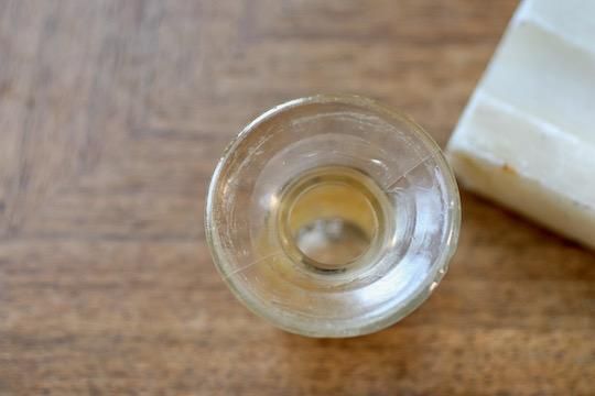 アンティーク ブロンズ 大理石台座付きインク壺 バラ