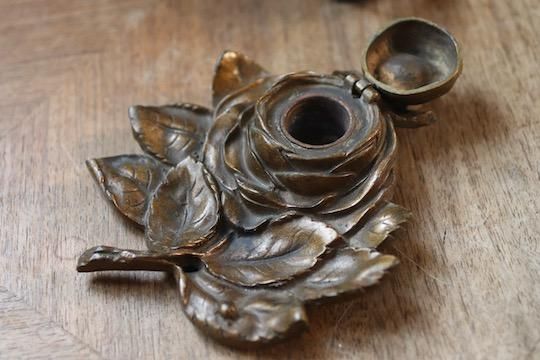 35【う17】　フランス　アンティーク　ブロンズ　ペン置き 小物入れ トレー 35【う17】 フランス アンティーク ブロンズ ペン置き 小物入れ トレー