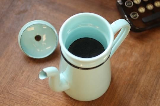 アンティーク ホーロー コーヒーポット パステルブルー アンティーク ホーロー コーヒーポット パステルブルー