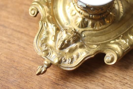 アンティーク インク壺 ペンホルダー