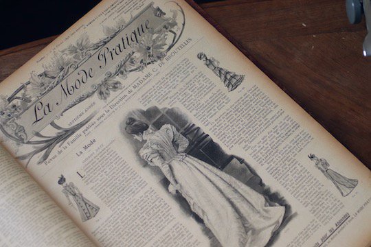 ランキング受賞 アンティーク 1898年 フランスのファッション新聞 最高 