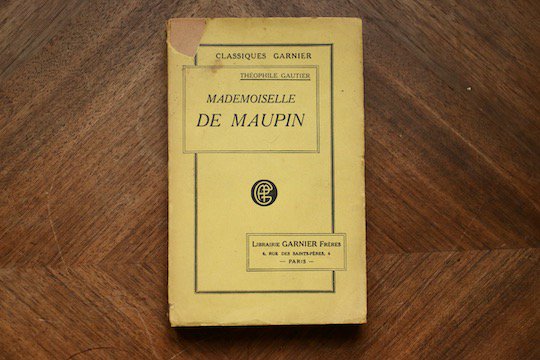 フランス古書 MADEMOISELLE DE MAUPIN - THEOPHILE GAUTIER（テオフィル・ゴーチエ）著