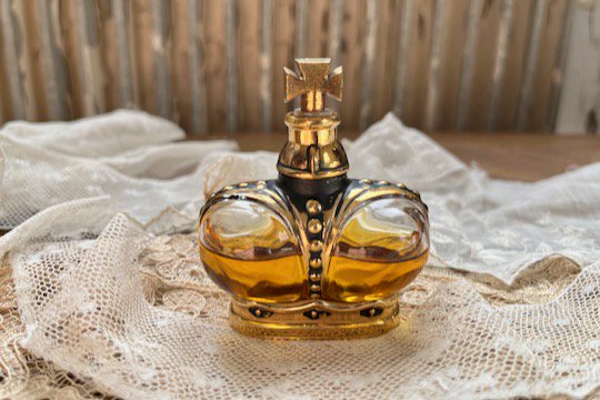 アンティーク パフュームボトル プリンスマキャベリ ゴールドクラウン 香水瓶