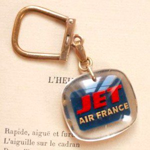 ブルボンキーホルダー JET AIR FRANCE - フランスアンティーク雑貨 ...