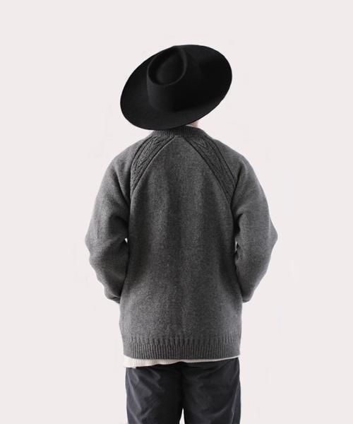 yashiki 21aw Akane Knit Blouson(OCHER) 海外直送 - www