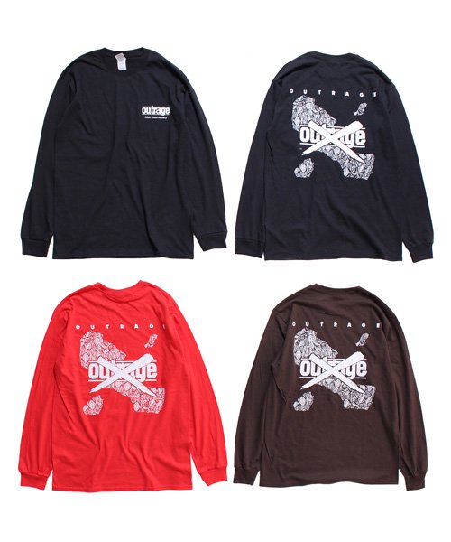 Official Artist Goods / バンドTなど ｜ OUTRAGE × SIDEMILITIAinc.（３色展開）　 30th ANNIVERSARY L/S T-SHIRTS　商品画像