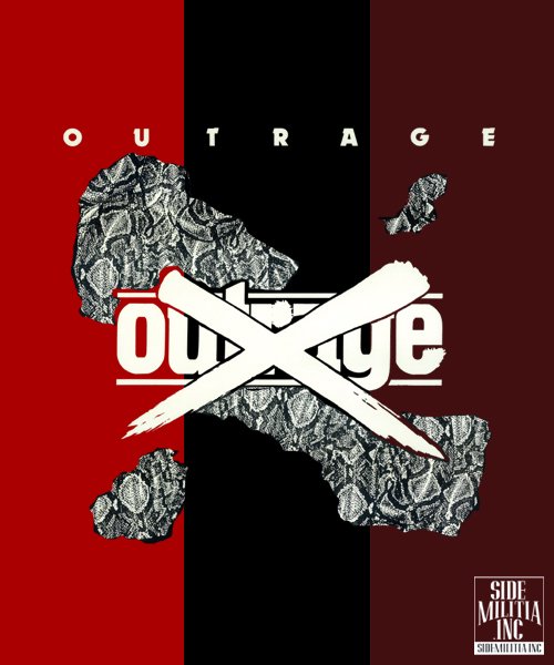 OUTRAGE × SIDEMILITIAinc.【 30th ANNIVERSARY L/S T-SHIRTS