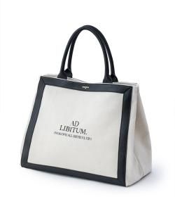 NIL DUE / NIL UN TOKYO LEATHER MASKING CANVAS TOTE LARGE