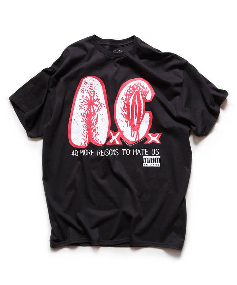 Official Artist Goods / バンドTなど ｜ AxCx (ANAL CUNT) / アナル カント：40 MORE REASONS TO HATE US T-SHIRT (BLACK)　商品画像