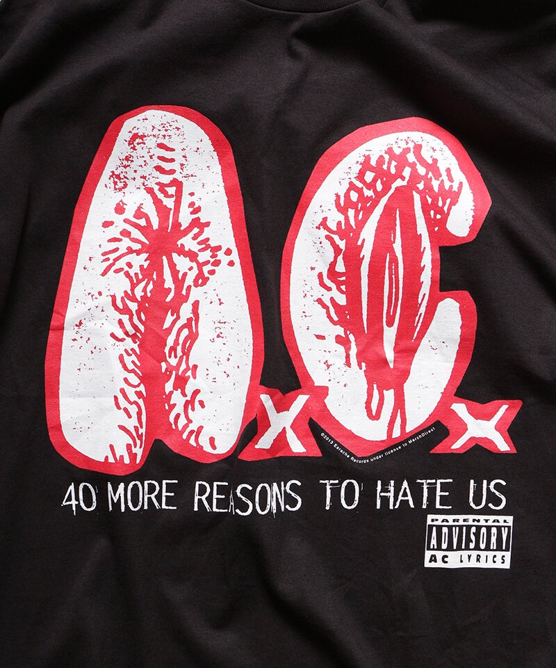 Official Artist Goods / バンドTなど ｜AxCx (ANAL CUNT) / アナル カント：40 MORE REASONS TO HATE US T-SHIRT (BLACK)　商品画像1