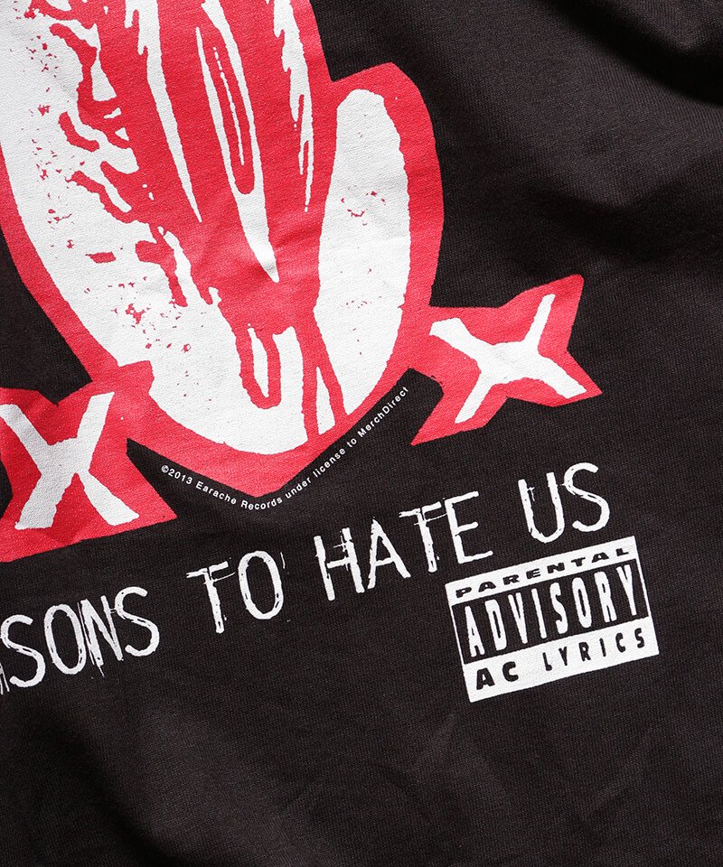 Official Artist Goods / バンドTなど ｜AxCx (ANAL CUNT) / アナル カント：40 MORE REASONS TO HATE US T-SHIRT (BLACK)　商品画像3