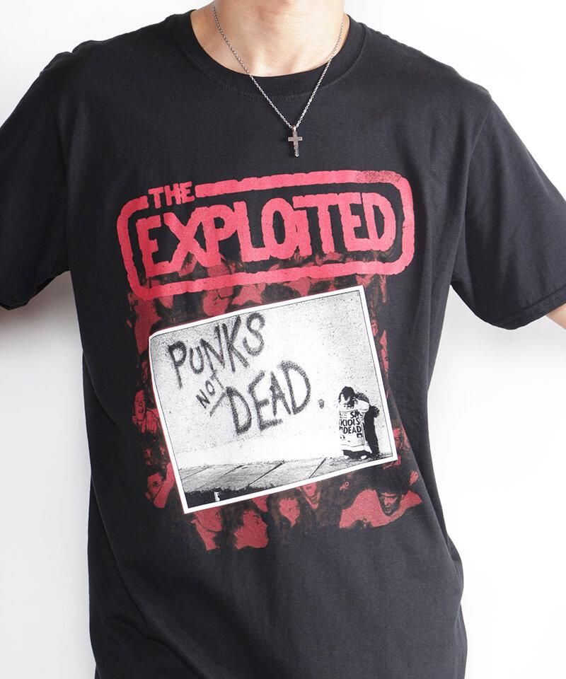 着丈65cm80s the exploited PUNKS NOT DEAD Tシャツ