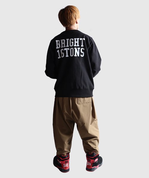 RALEIGH / ラリー（RED MOTEL / レッドモーテル） ｜ RALEIGH ”BRIGHT 16TONS” REVERSE WEAVE C/N SWEAT (BLACK)　商品画像13