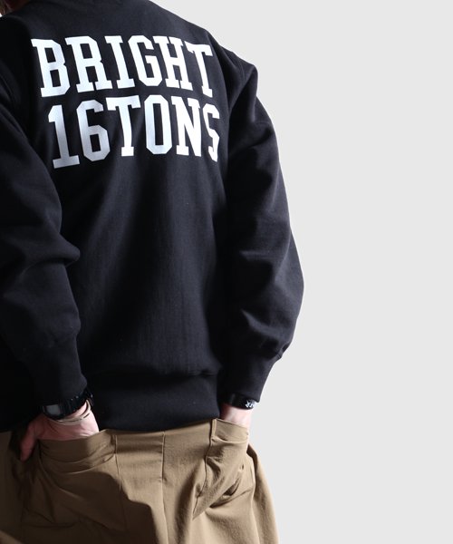 RALEIGH / ラリー（RED MOTEL / レッドモーテル） ｜ RALEIGH ”BRIGHT 16TONS” REVERSE WEAVE C/N SWEAT (BLACK)　商品画像18