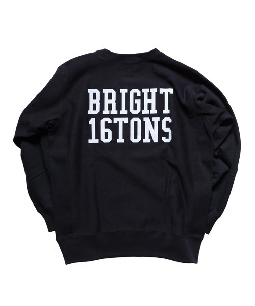 RALEIGH / ラリー（RED MOTEL / レッドモーテル） ｜ RALEIGH ”BRIGHT 16TONS” REVERSE WEAVE C/N SWEAT (BLACK)　商品画像2
