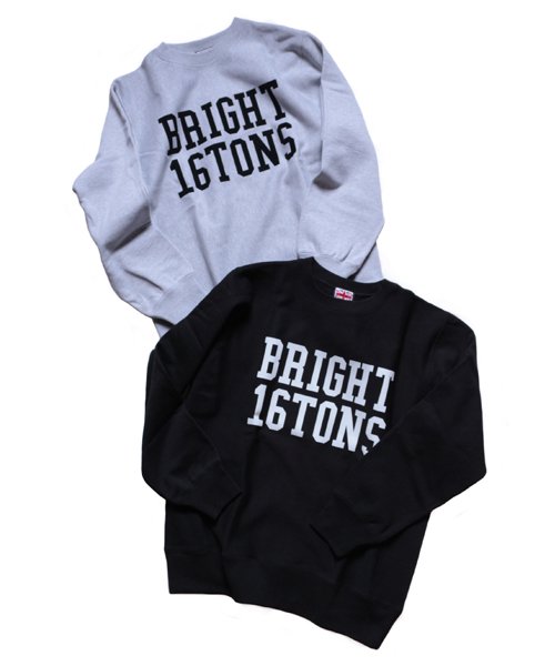 RALEIGH / ラリー（RED MOTEL / レッドモーテル） ｜ RALEIGH ”BRIGHT 16TONS” REVERSE WEAVE C/N SWEAT (BLACK)　商品画像3