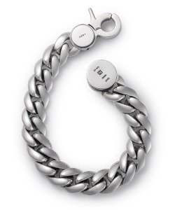 NIL DUE / NIL UN TOKYO / ニル デュエ / ニル アン トーキョー /  CARVED SEAL CHAIN BRACELET (SILVER)　