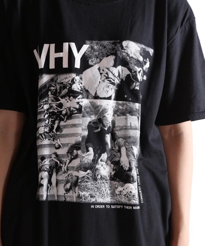 DISCHARGE / ディスチャージ【 WHY？ T-SHIRT (BLACK) 】- SIDEMILITIA