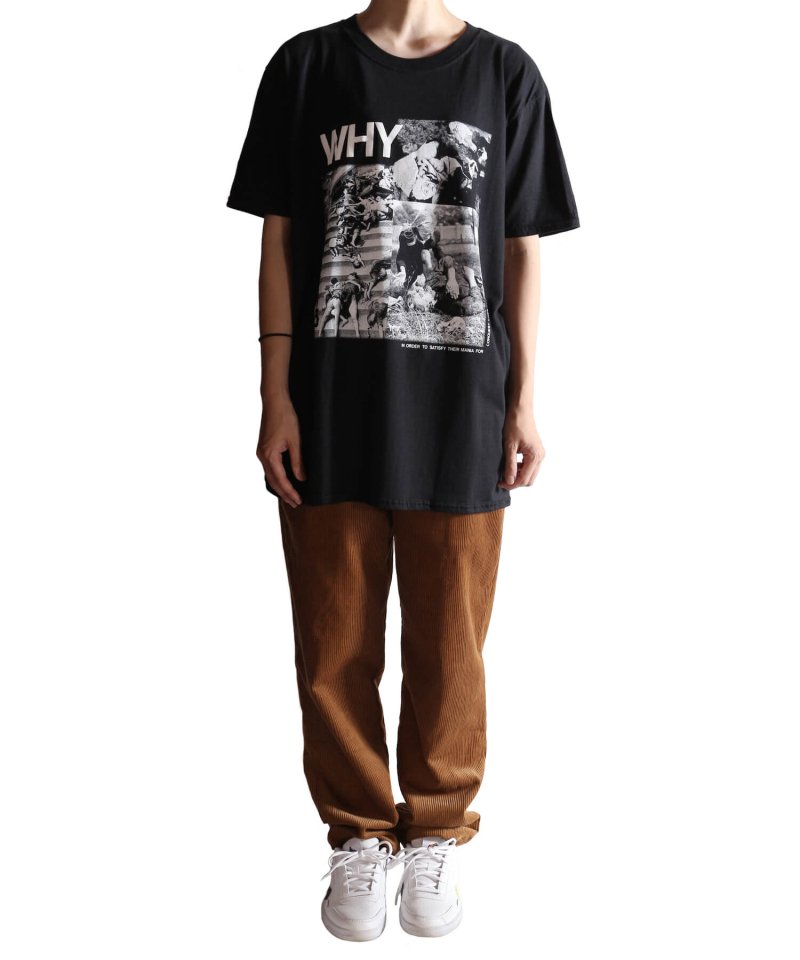 Official Artist Goods / バンドTなど ｜DISCHARGE / ディスチャージ：WHY？ T-SHIRT (BLACK)商品画像8