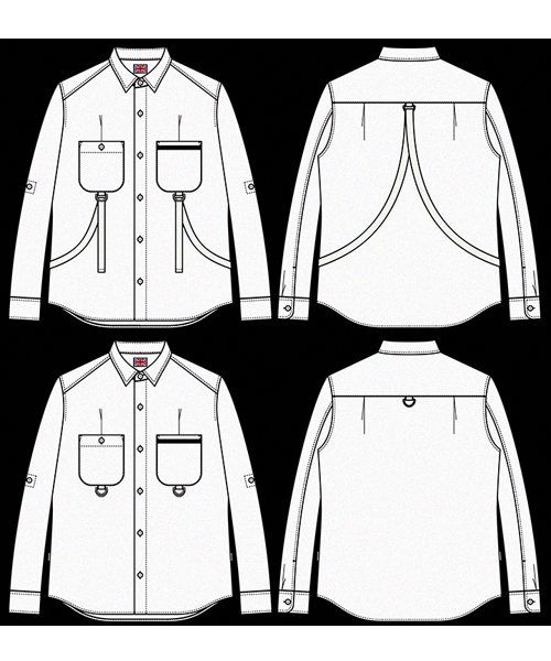 RALEIGH / ラリー（RED MOTEL / レッドモーテル） ｜ “ROMANTICISM” DRESS CODE OR HARNESS UP SHIRTS（WH）商品画像15