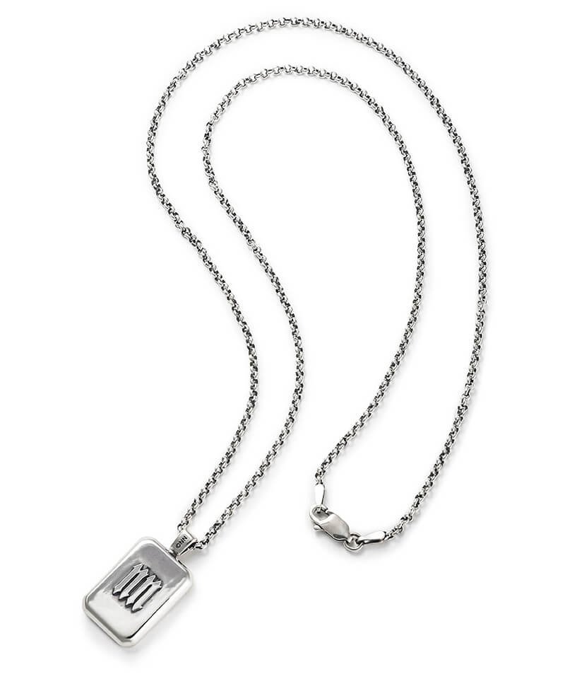 NIL DUE / NIL UN TOKYO / ニル デュエ / ニル アン トーキョー ｜  INITIAL AQUARE NECKLACE (SILVER)　商品画像