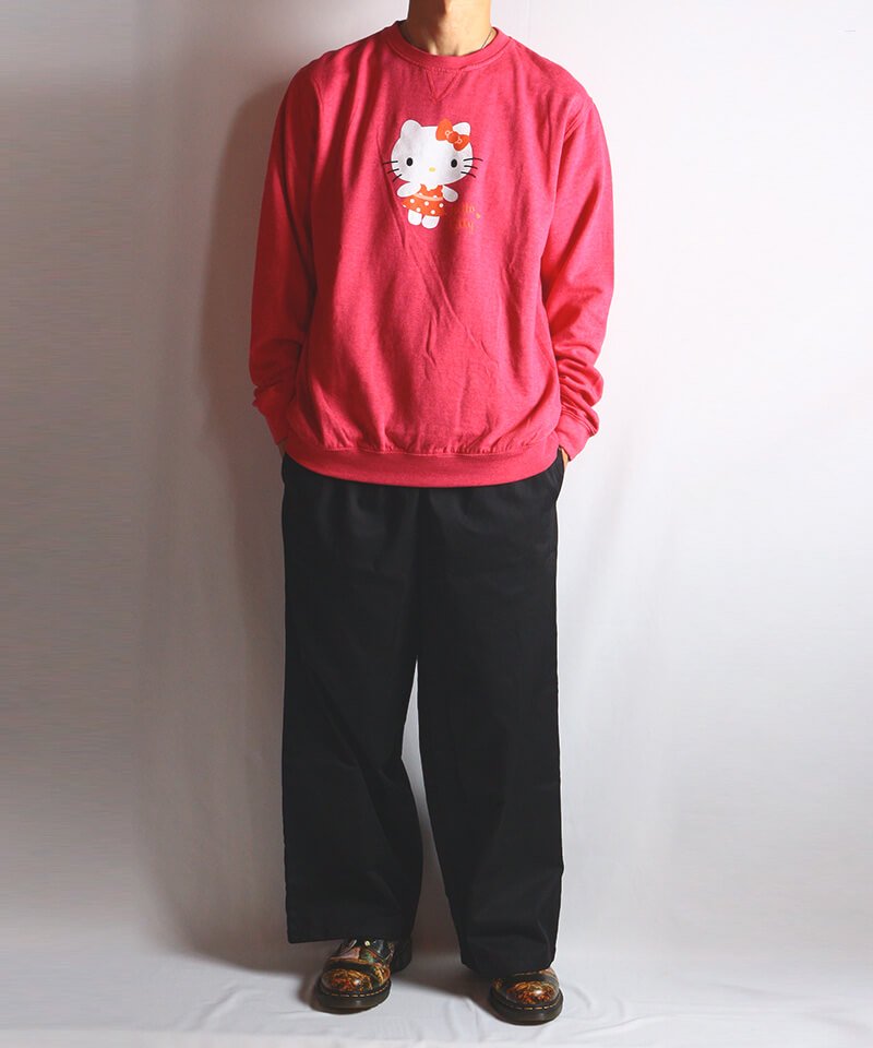 Official Artist Goods / バンドTなど ｜HELLO KITTY / ハローキティ：POLKA DOTS
CREW NECK SWEATER (WASHED PINK)　商品画像7