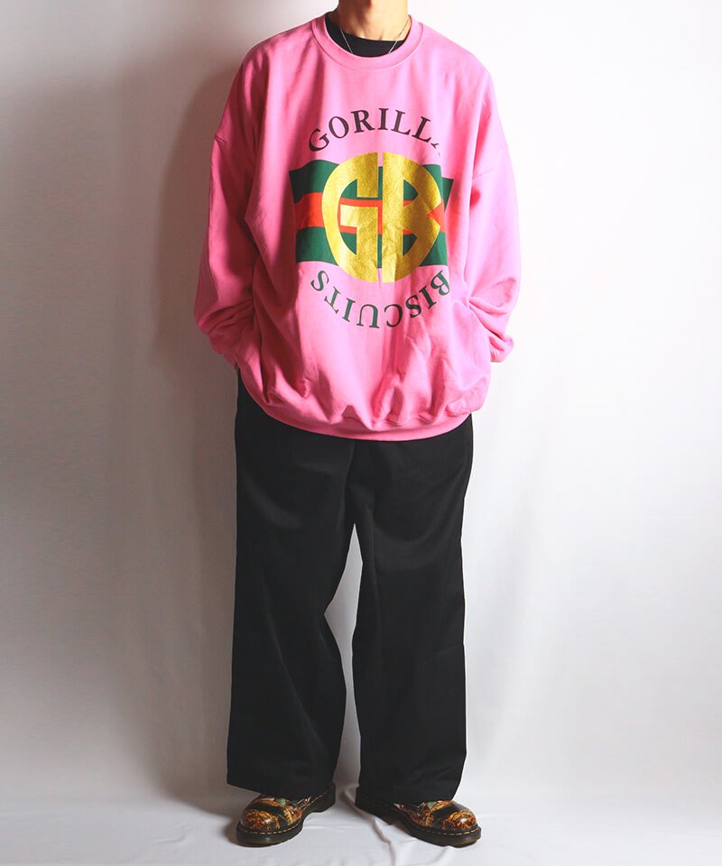 GORILLA BISCUITS / ゴリラ ビスケッツ（２色展開）【 GUCCI CREWNECK SWEATSHIRT (GLITTER  AZALEA) 】- SIDEMILITIA inc.の通販サイト