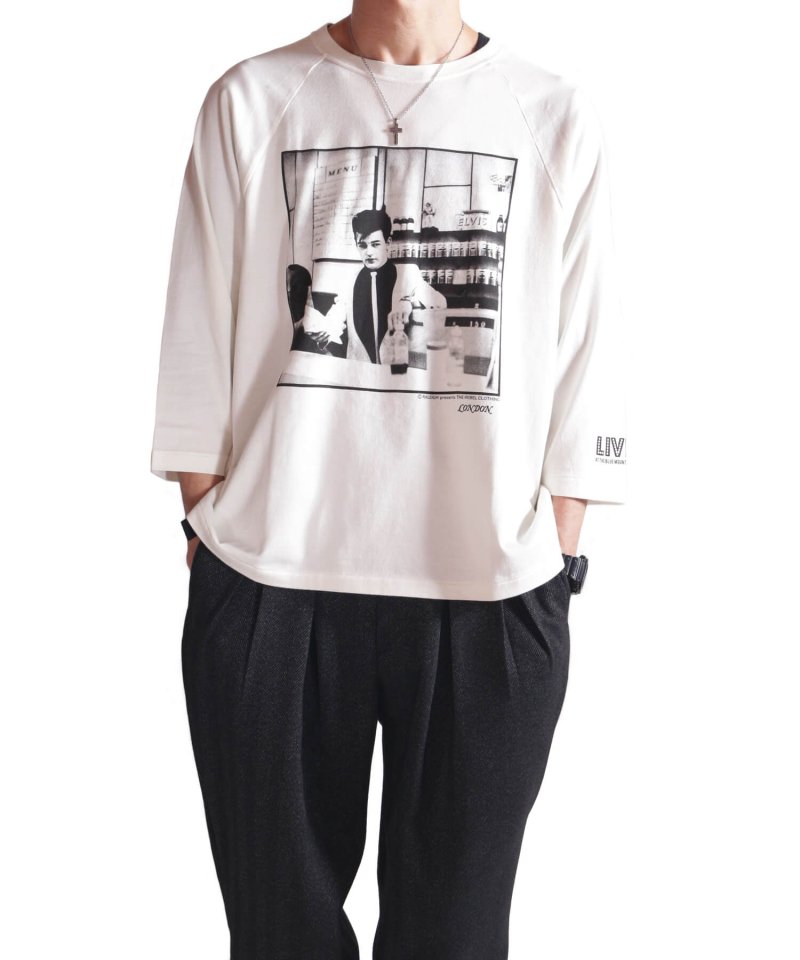 RALEIGH / ラリー（RED MOTEL / レッドモーテル） ｜ RBC WORLD NEWS 3/4 SLEEVE T-SHIRTS (Loose Fit / WH)　商品画像10