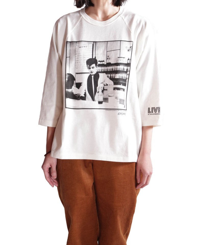 RALEIGH / ラリー（RED MOTEL / レッドモーテル） ｜ RBC WORLD NEWS 3/4 SLEEVE T-SHIRTS (Loose Fit / WH)　商品画像13