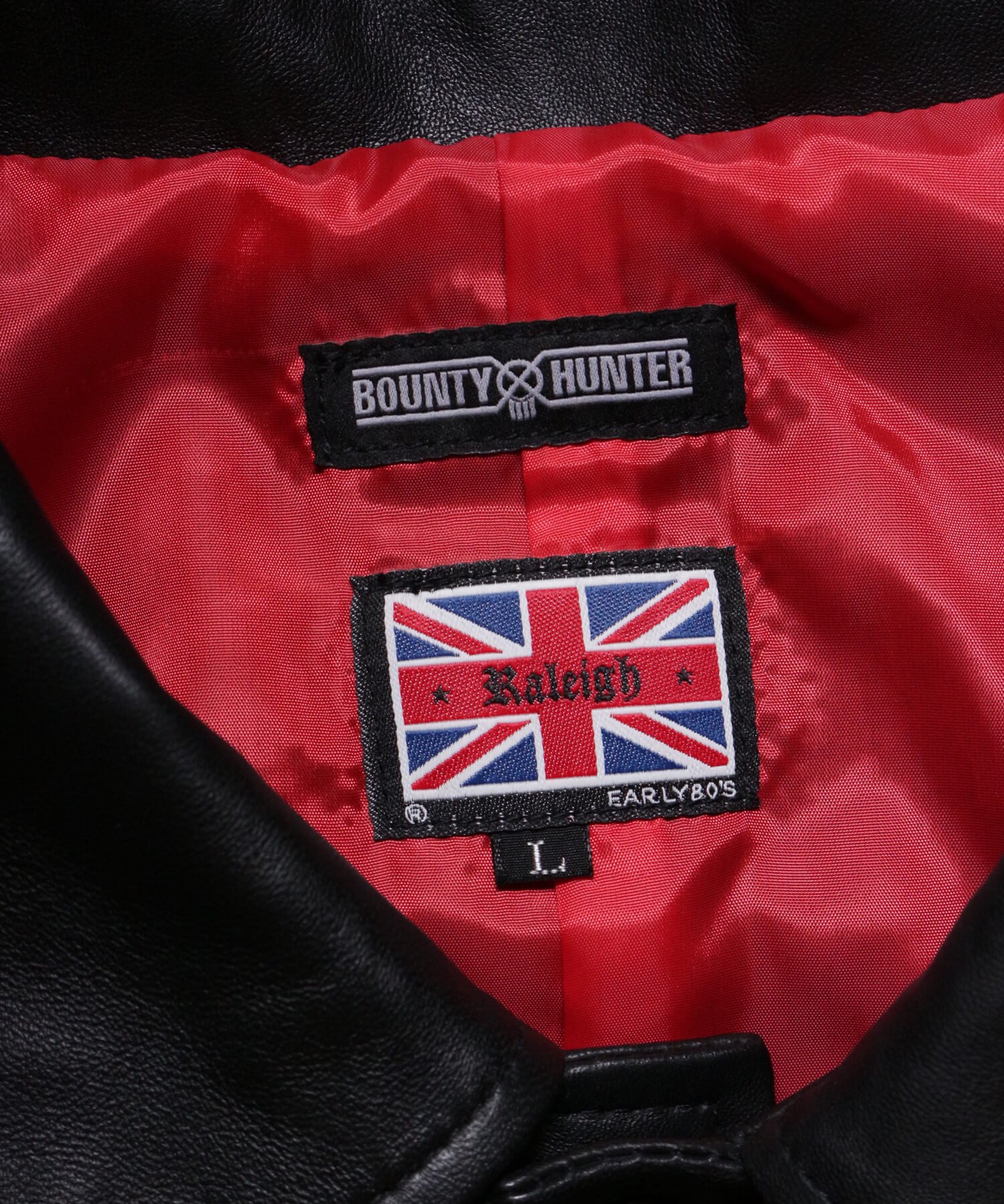 RALEIGH / ラリー（RED MOTEL / レッドモーテル） ｜RALEIGH x BOUNTY HUNTER “DAWNING OF A NEW ERA” LEATHER COACH JACKET (LDN1999)商品画像4