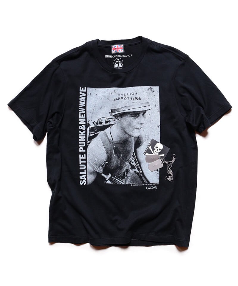 RALEIGH / ラリー（RED MOTEL / レッドモーテル） ｜ ”Salute Punk & New Wave and I Hope Nobody Escapes” T-SHIRTS with ”RALEIGH AND OTHERS” DOG-TAG (BK)商品画像