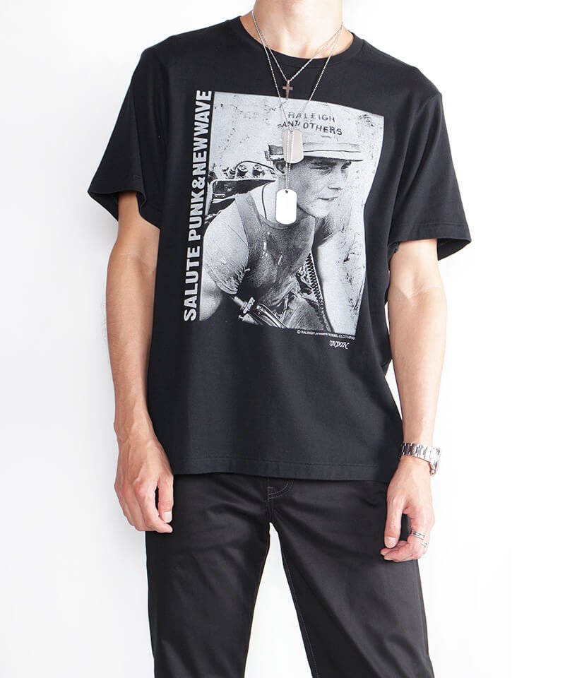 RALEIGH / ラリー（RED MOTEL / レッドモーテル） ｜”Salute Punk & New Wave and I Hope Nobody Escapes” T-SHIRTS with ”RALEIGH AND OTHERS” DOG-TAG (BK)商品画像8