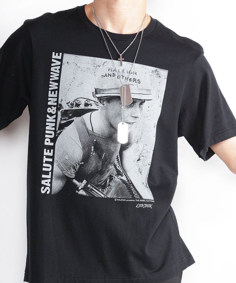 RALEIGH / ラリー（RED MOTEL / レッドモーテル） ｜”Salute Punk & New Wave and I Hope Nobody Escapes” T-SHIRTS with ”RALEIGH AND OTHERS” DOG-TAG (BK)商品画像9