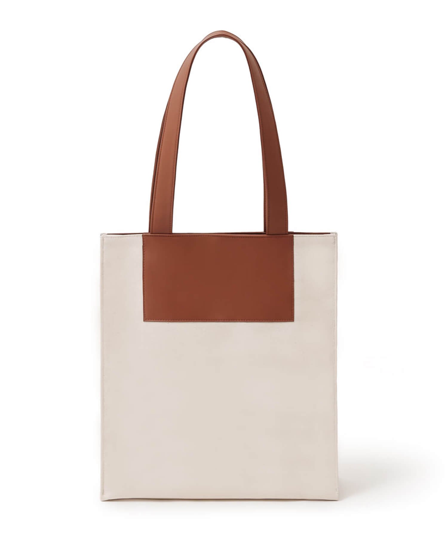 NIL DUE / NIL UN TOKYO / ニル デュエ / ニル アン トーキョー ｜ CANVAS LEATHER TOTE (BROWN)　商品画像2