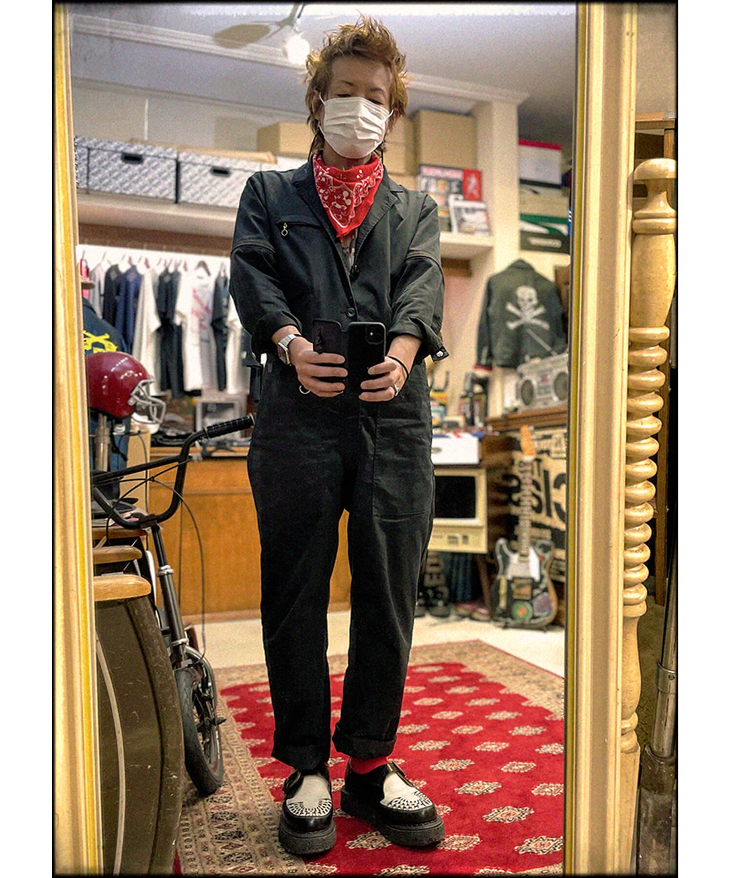 RALEIGH / ラリー（RED MOTEL / レッドモーテル） ｜ “TAKE A WALK ON THE WILD SIDE” TAILORED BOILERSUITS (BK)　商品画像13