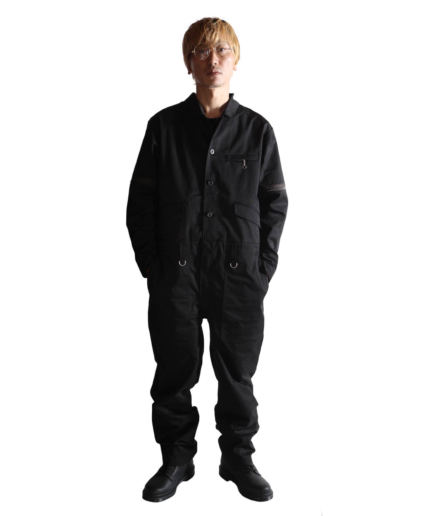RALEIGH / ラリー（RED MOTEL / レッドモーテル） ｜ “TAKE A WALK ON THE WILD SIDE” TAILORED BOILERSUITS (BK)　商品画像16