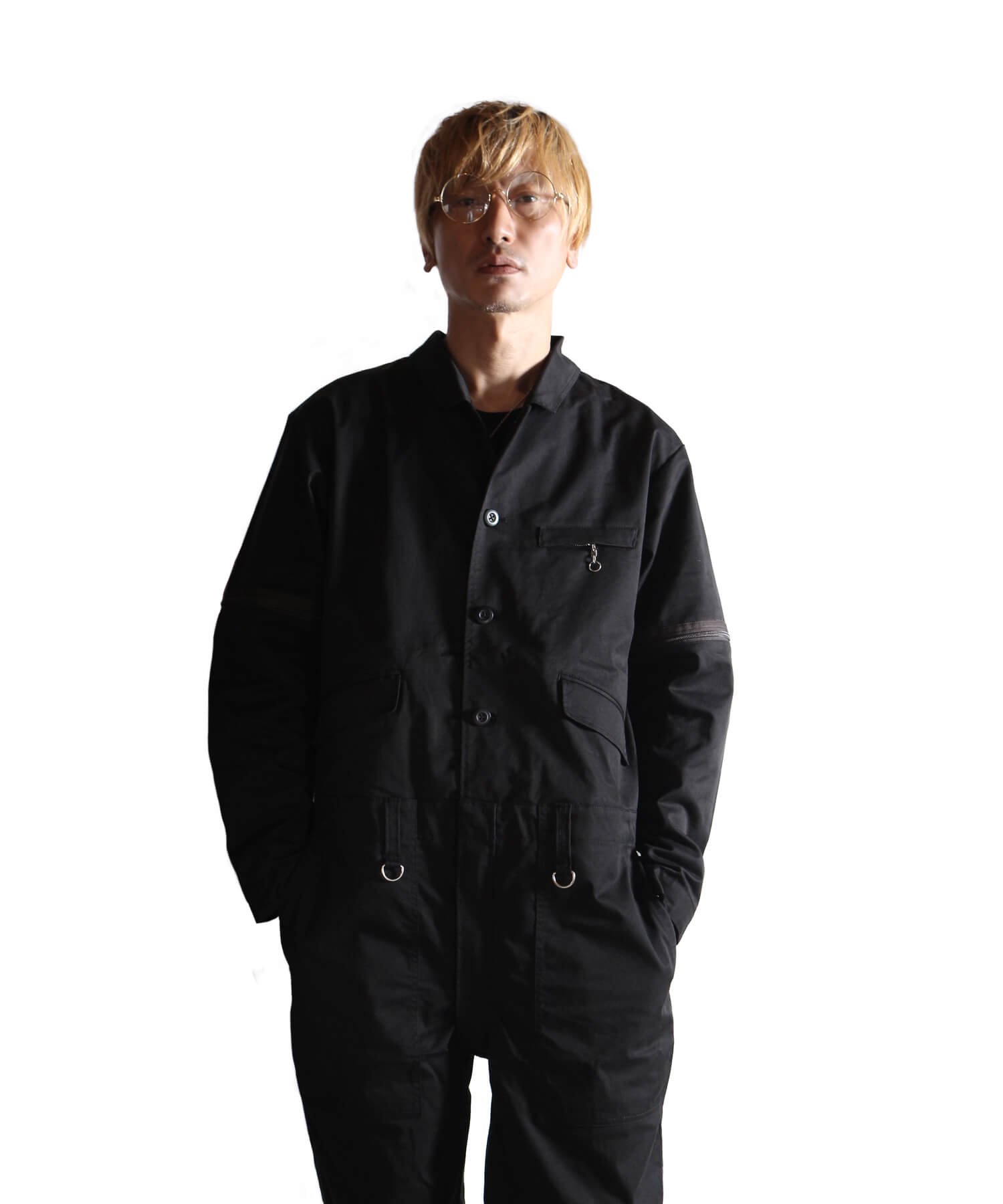 RALEIGH / ラリー（RED MOTEL / レッドモーテル） ｜ “TAKE A WALK ON THE WILD SIDE” TAILORED BOILERSUITS (BK)　商品画像20