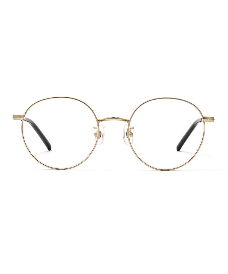 NIL DUE / NIL UN TOKYO / ニル デュエ / ニル アン トーキョー ｜METAL ROUND FRAME GLASSES (GOLD FRAME×CLEAR)商品画像1
