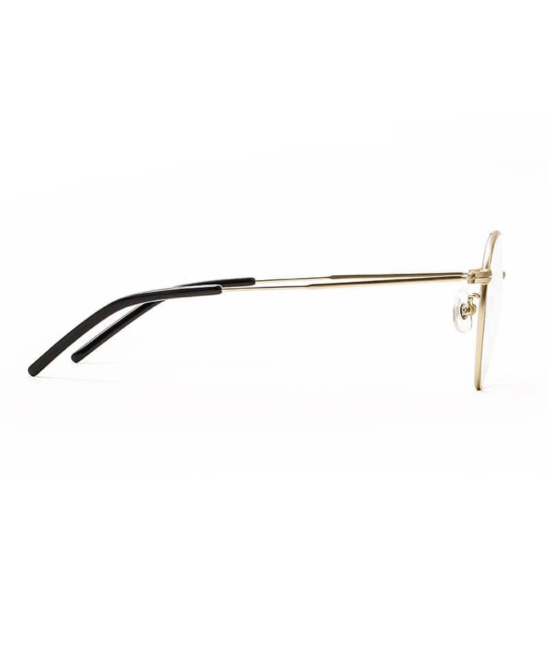 NIL DUE / NIL UN TOKYO / ニル デュエ / ニル アン トーキョー ｜METAL ROUND FRAME GLASSES (GOLD FRAME×CLEAR)商品画像2