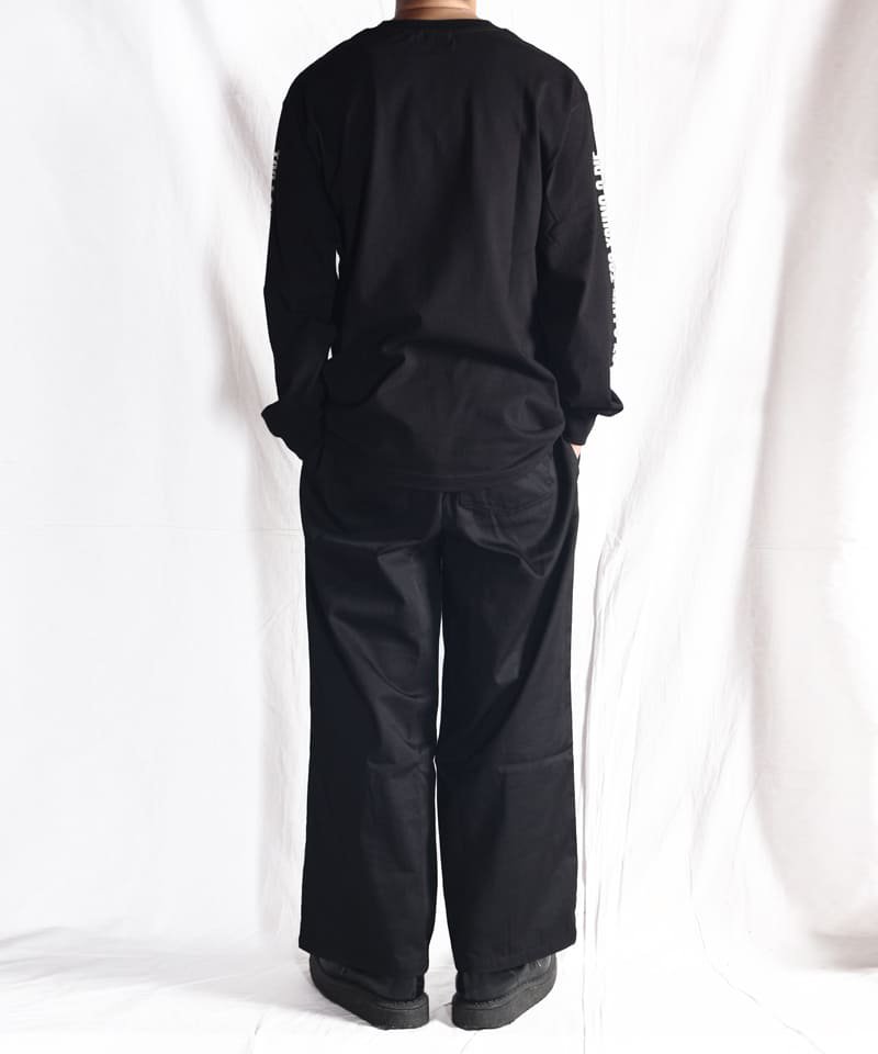 WIDE CHEF PANTS (BLACK)：ワイドシェフパンツ - セレクトショップ