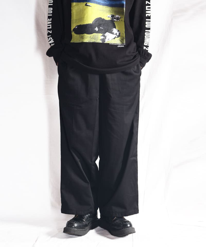 WIDE CHEF PANTS (BLACK)：ワイドシェフパンツ - セレクトショップ