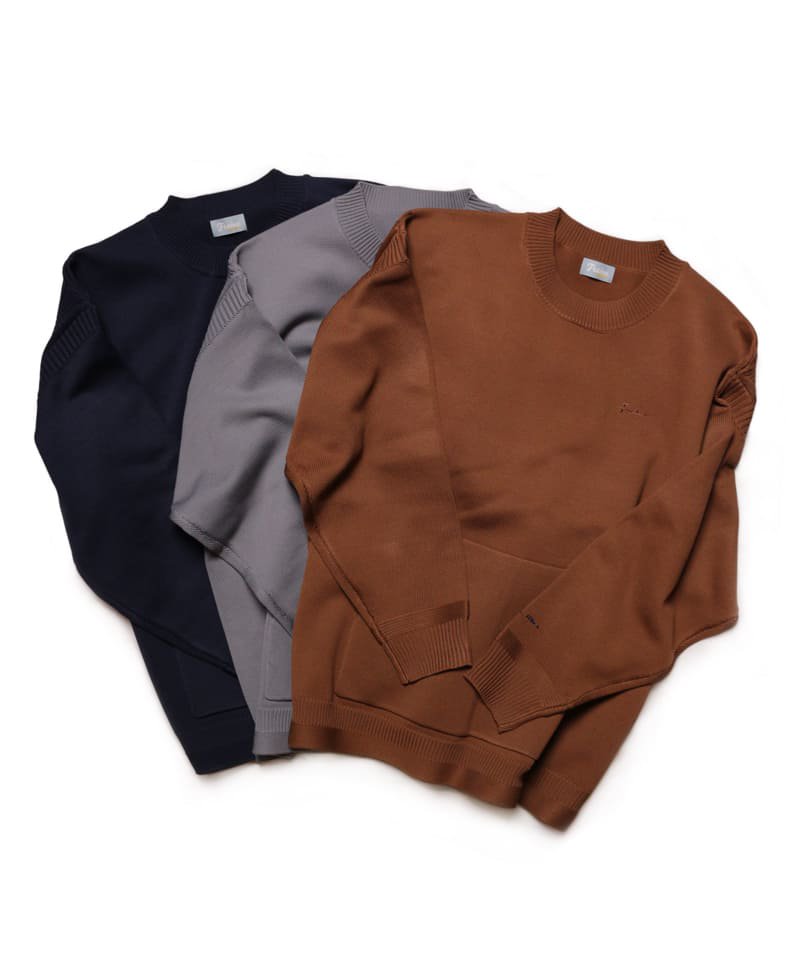 Frame switchwear / フレーム スイッチウェア【 KANGAROO POCKET KNIT PULLOVER (GRAY) 】-  SIDEMILITIA inc.の通販サイト