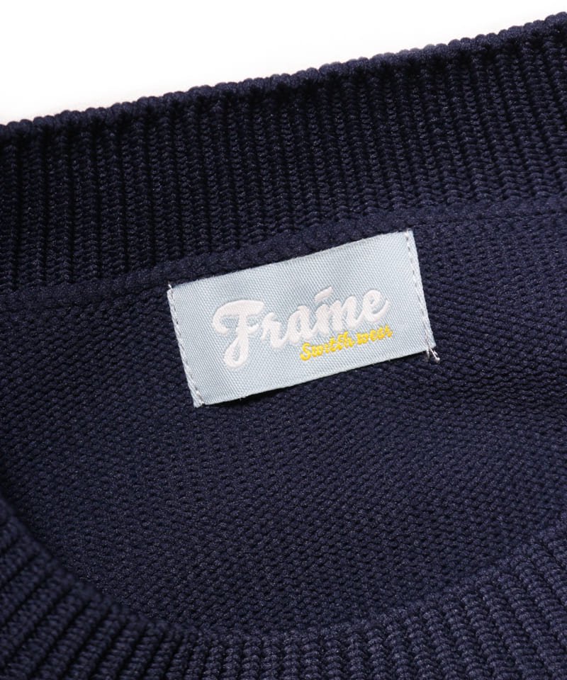 Frame switchwear / フレーム スイッチウェア【 KANGAROO POCKET KNIT PULLOVER (NAVY) 】-  SIDEMILITIA inc.の通販サイト