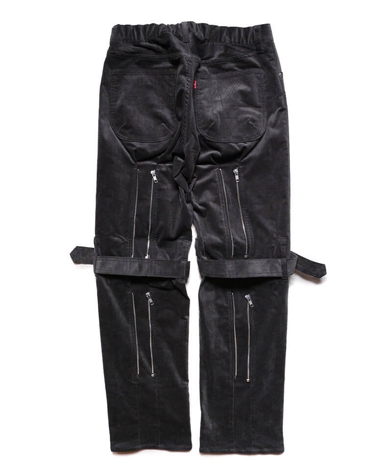 A.K.A. 毛沢東” CORDUROY BONDAGE TROUSERS (2021 Ver. / INK BLACK) - セレクトショップ  SIDEMILITIA（サイドミリティア）通販サイト