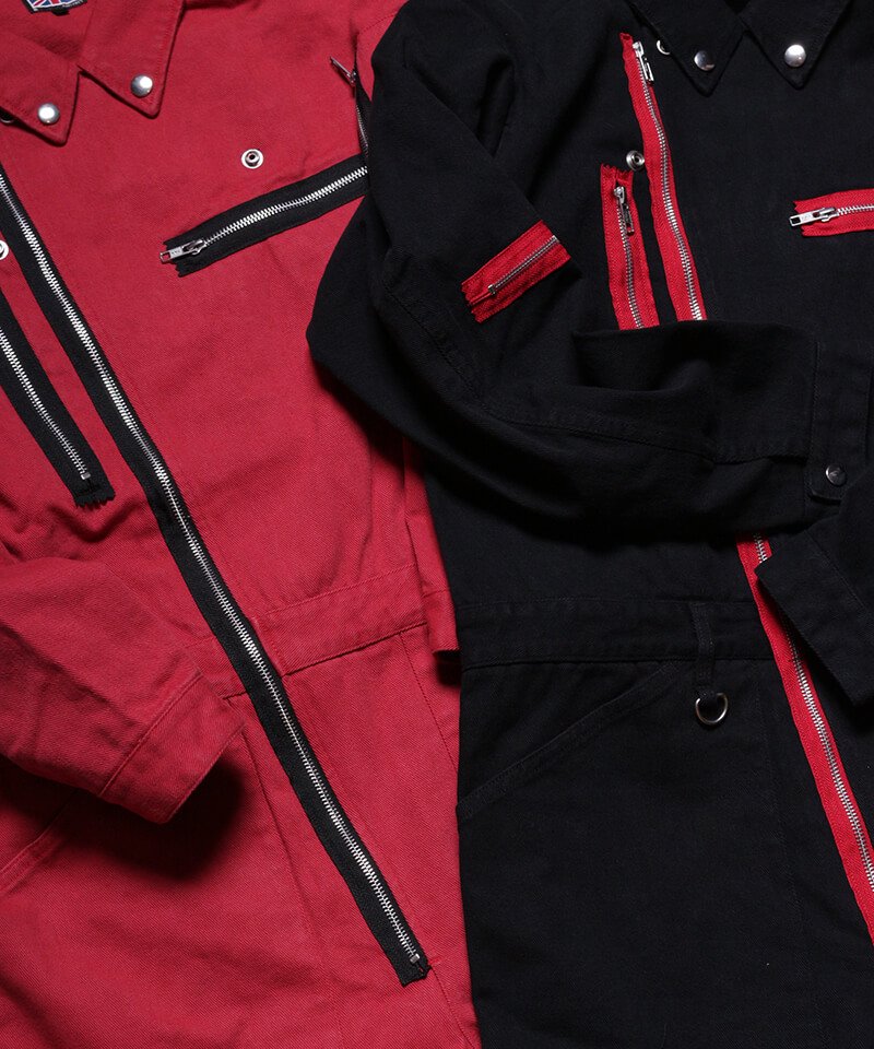RALEIGH / ラリー（RED MOTEL / レッドモーテル） ｜“TRY TO COMMUNICATE” MONEY HEIST BOILERSUITS (RED)商品画像3