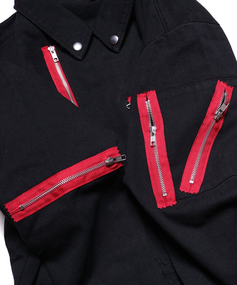 RALEIGH / ラリー（RED MOTEL / レッドモーテル） ｜“TRY TO COMMUNICATE” MONEY HEIST BOILERSUITS (BLACK)商品画像9